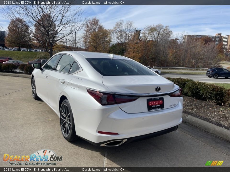 2023 Lexus ES 350 Eminent White Pearl / Acorn Photo #4