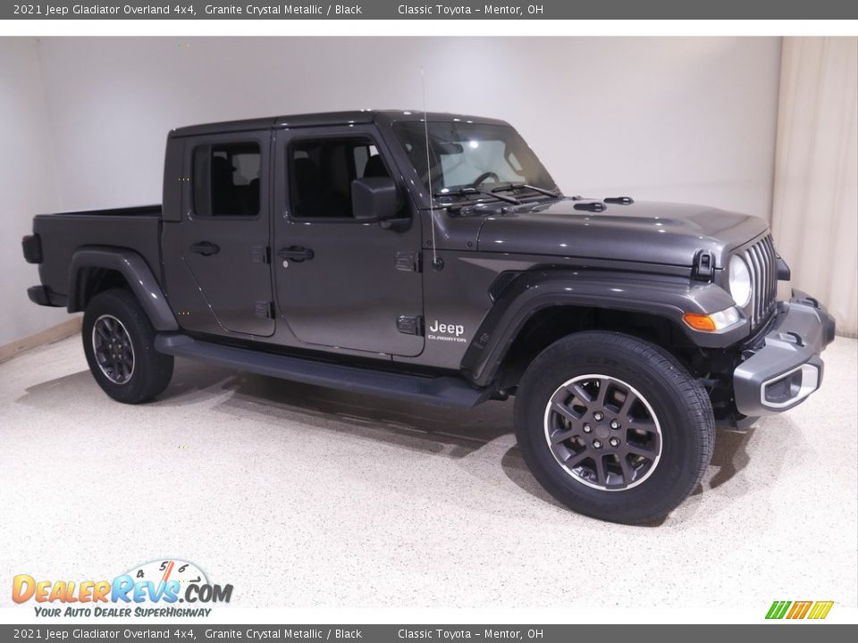 2021 Jeep Gladiator Overland 4x4 Granite Crystal Metallic / Black Photo #1