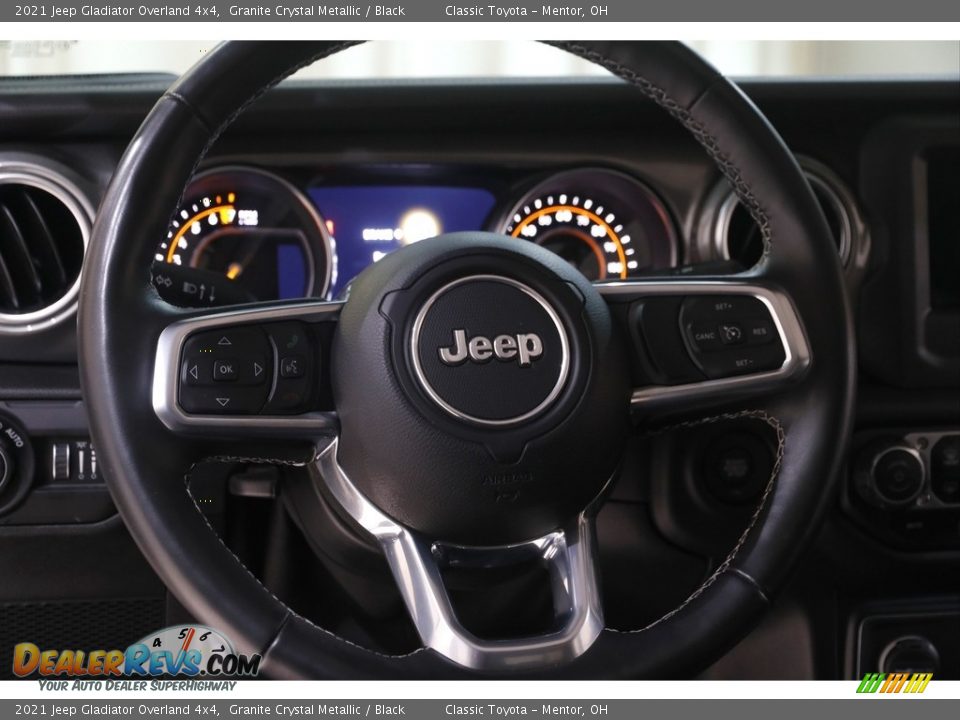 2021 Jeep Gladiator Overland 4x4 Granite Crystal Metallic / Black Photo #8