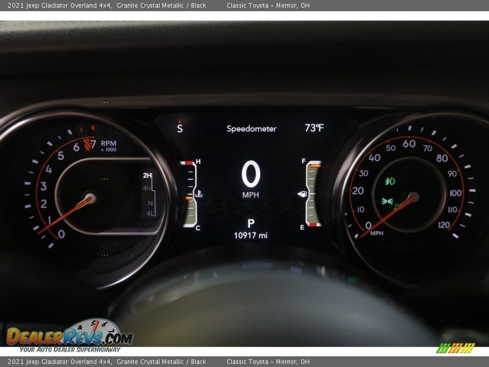 2021 Jeep Gladiator Overland 4x4 Granite Crystal Metallic / Black Photo #9
