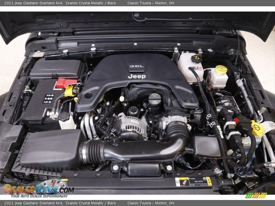 2021 Jeep Gladiator Overland 4x4 Granite Crystal Metallic / Black Photo #22