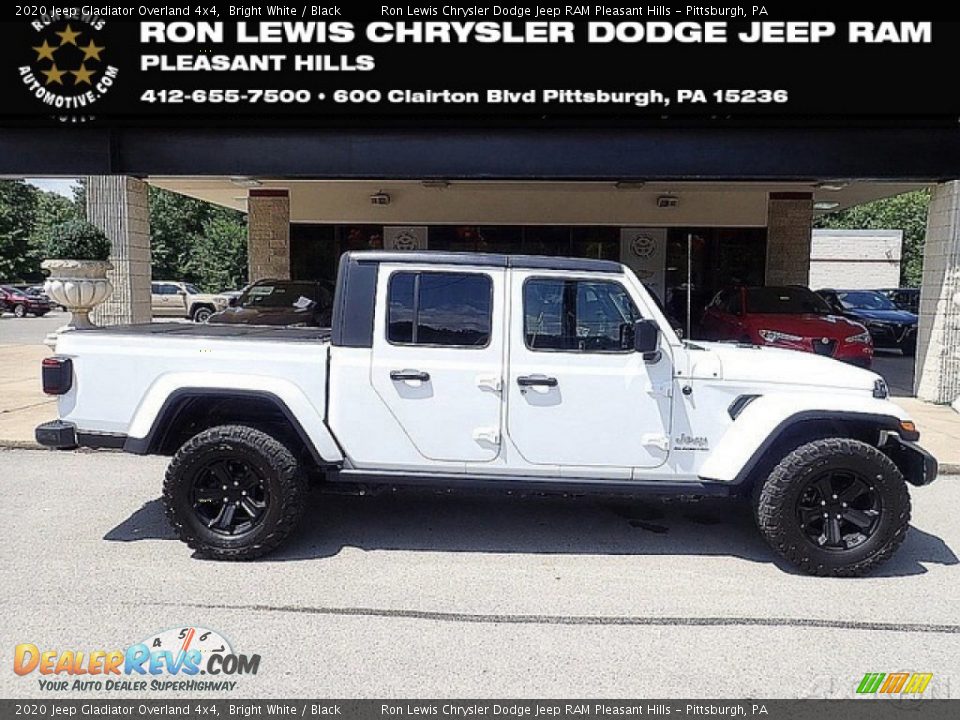 2020 Jeep Gladiator Overland 4x4 Bright White / Black Photo #1