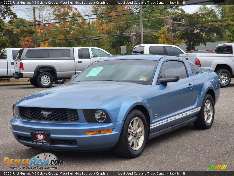 2006 Ford Mustang V6 Deluxe Coupe Vista Blue Metallic / Light Graphite Photo #1