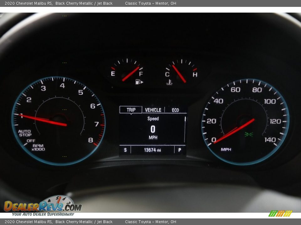 2020 Chevrolet Malibu RS Black Cherry Metallic / Jet Black Photo #8
