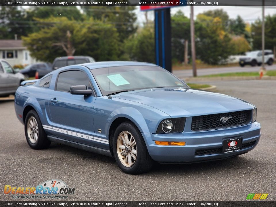 2006 Ford Mustang V6 Deluxe Coupe Vista Blue Metallic / Light Graphite Photo #2