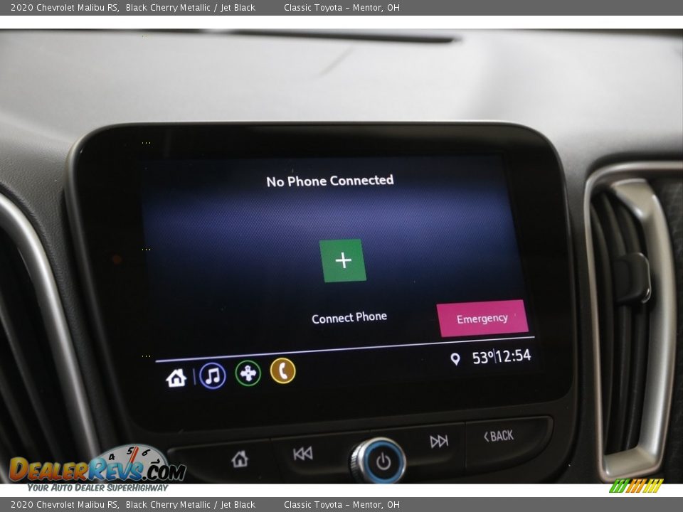 2020 Chevrolet Malibu RS Black Cherry Metallic / Jet Black Photo #11
