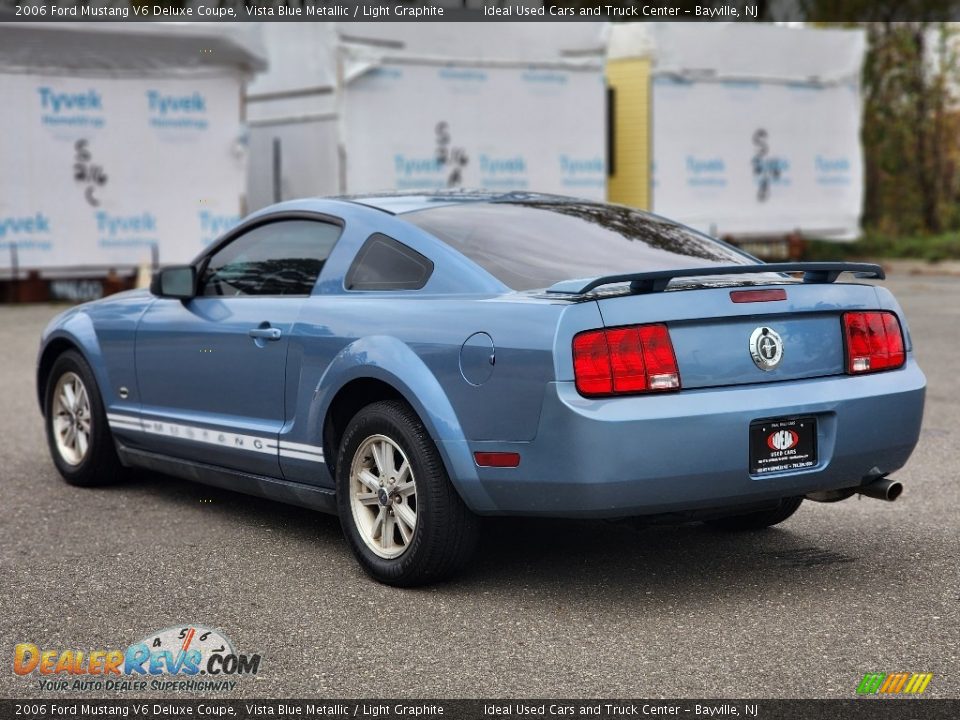 2006 Ford Mustang V6 Deluxe Coupe Vista Blue Metallic / Light Graphite Photo #5