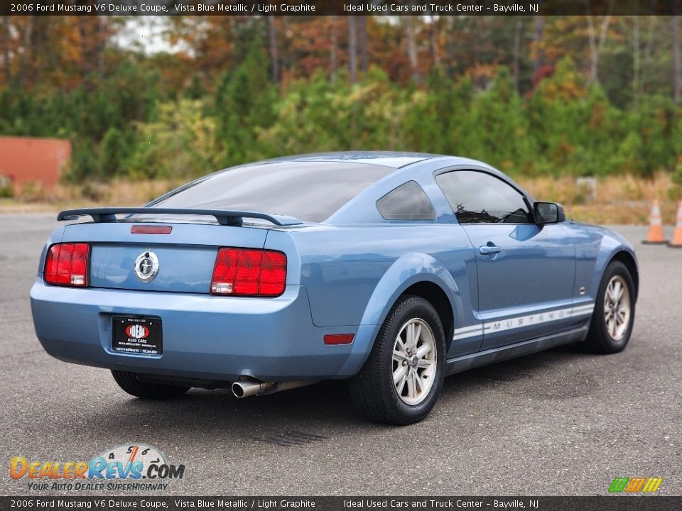 2006 Ford Mustang V6 Deluxe Coupe Vista Blue Metallic / Light Graphite Photo #7