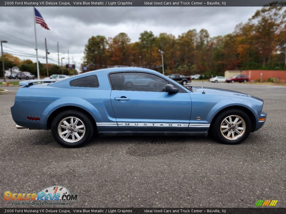2006 Ford Mustang V6 Deluxe Coupe Vista Blue Metallic / Light Graphite Photo #8