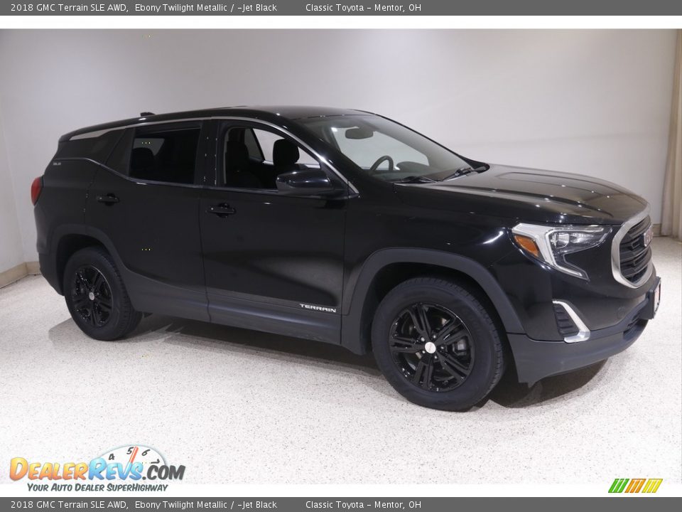 2018 GMC Terrain SLE AWD Ebony Twilight Metallic / ­Jet Black Photo #1