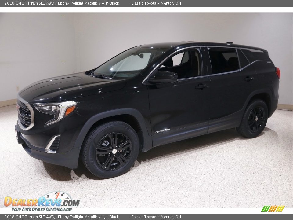 2018 GMC Terrain SLE AWD Ebony Twilight Metallic / ­Jet Black Photo #3