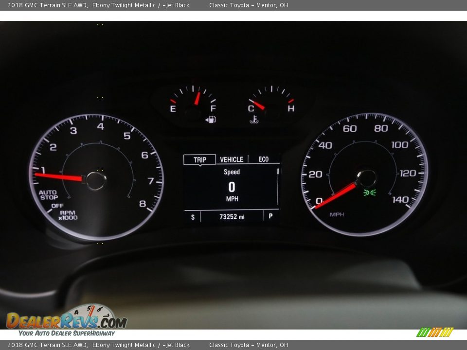 2018 GMC Terrain SLE AWD Ebony Twilight Metallic / ­Jet Black Photo #8