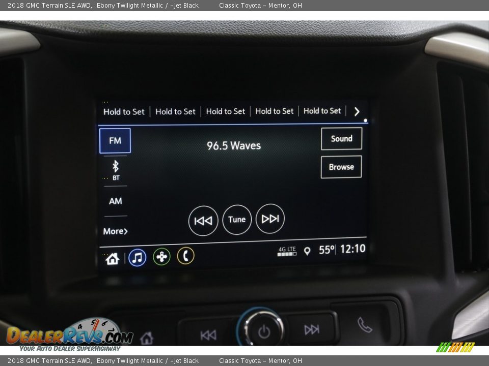 2018 GMC Terrain SLE AWD Ebony Twilight Metallic / ­Jet Black Photo #10