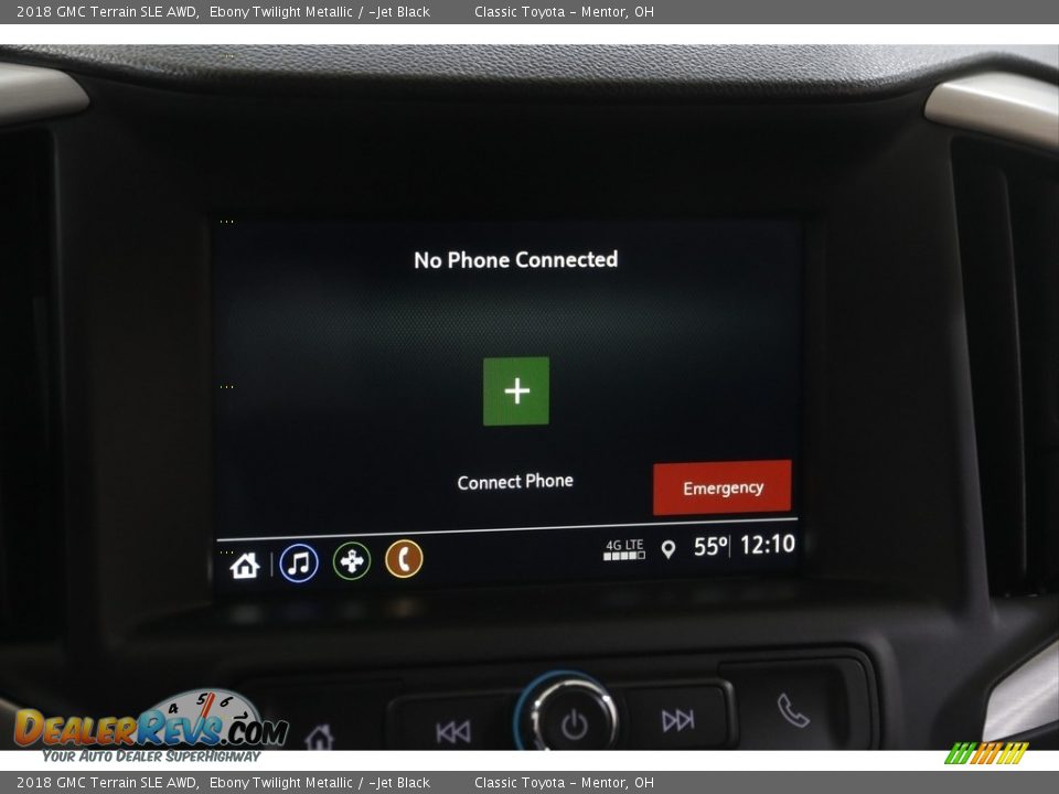 2018 GMC Terrain SLE AWD Ebony Twilight Metallic / ­Jet Black Photo #11