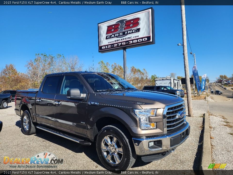 2015 Ford F150 XLT SuperCrew 4x4 Caribou Metallic / Medium Earth Gray Photo #1