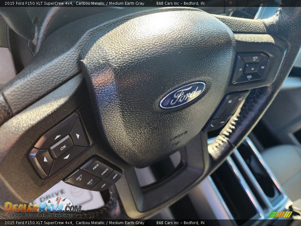 2015 Ford F150 XLT SuperCrew 4x4 Caribou Metallic / Medium Earth Gray Photo #12