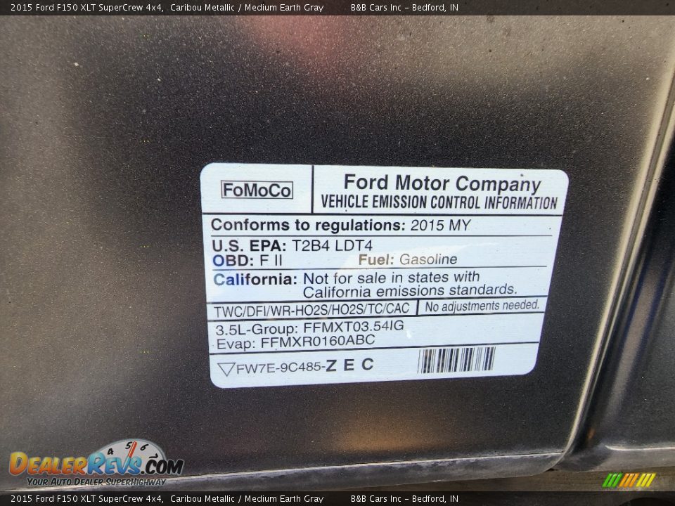 2015 Ford F150 XLT SuperCrew 4x4 Caribou Metallic / Medium Earth Gray Photo #23