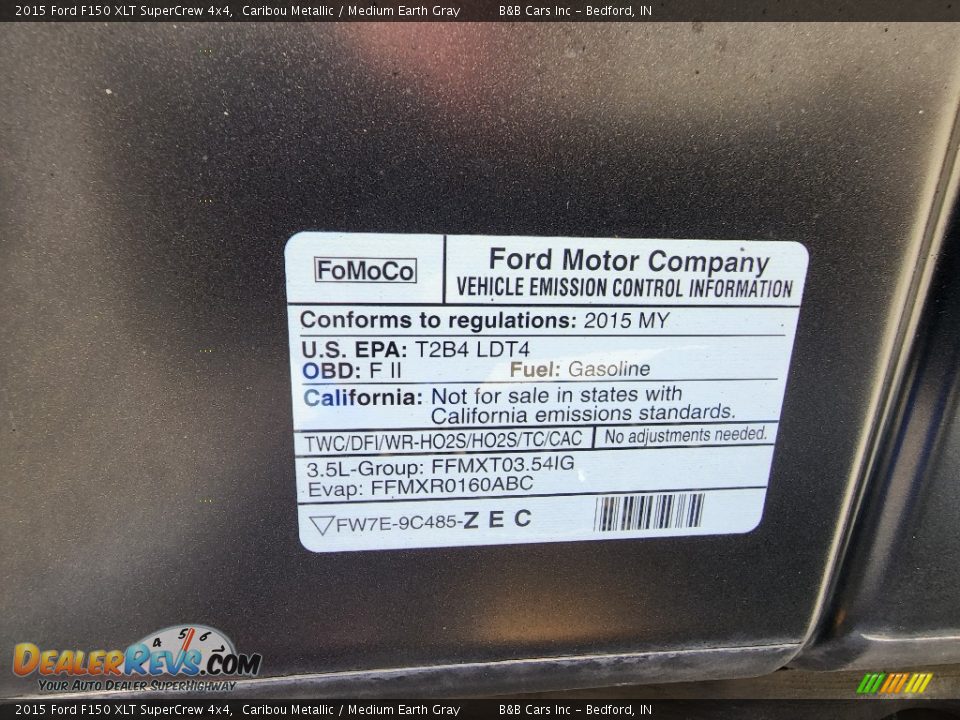 2015 Ford F150 XLT SuperCrew 4x4 Caribou Metallic / Medium Earth Gray Photo #23