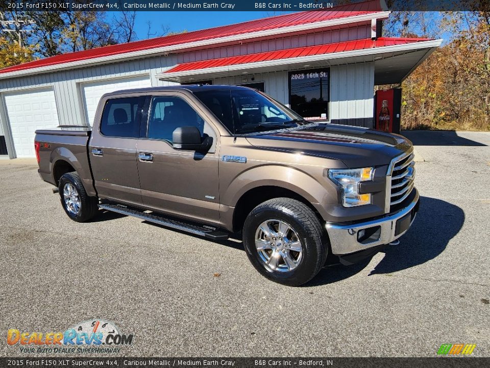 2015 Ford F150 XLT SuperCrew 4x4 Caribou Metallic / Medium Earth Gray Photo #24