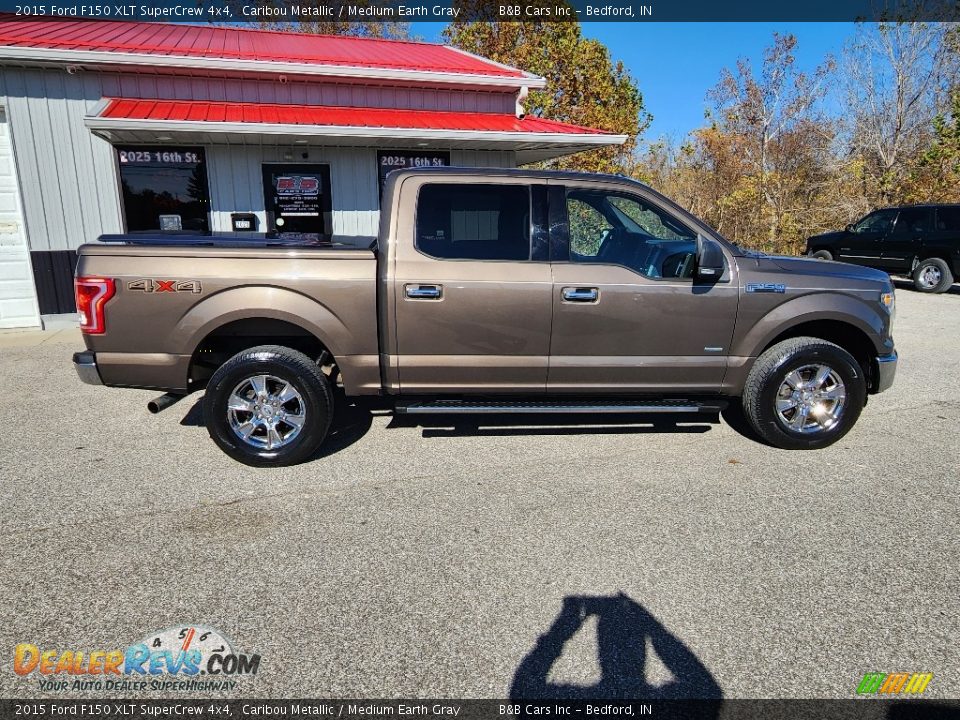 2015 Ford F150 XLT SuperCrew 4x4 Caribou Metallic / Medium Earth Gray Photo #25