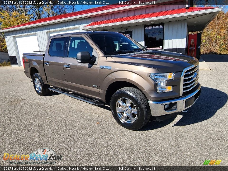 2015 Ford F150 XLT SuperCrew 4x4 Caribou Metallic / Medium Earth Gray Photo #32