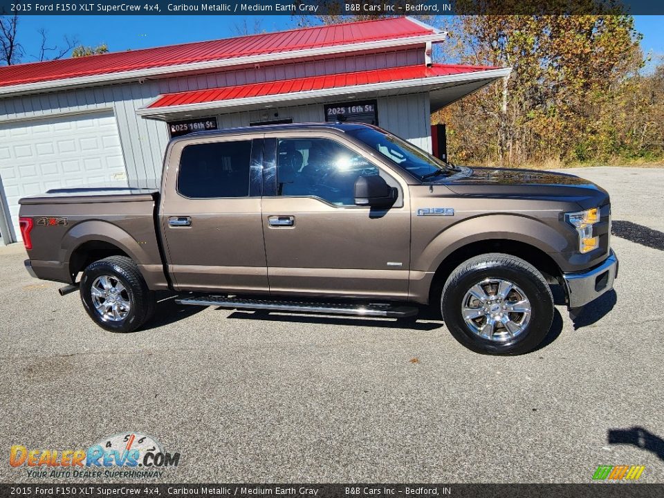 2015 Ford F150 XLT SuperCrew 4x4 Caribou Metallic / Medium Earth Gray Photo #33