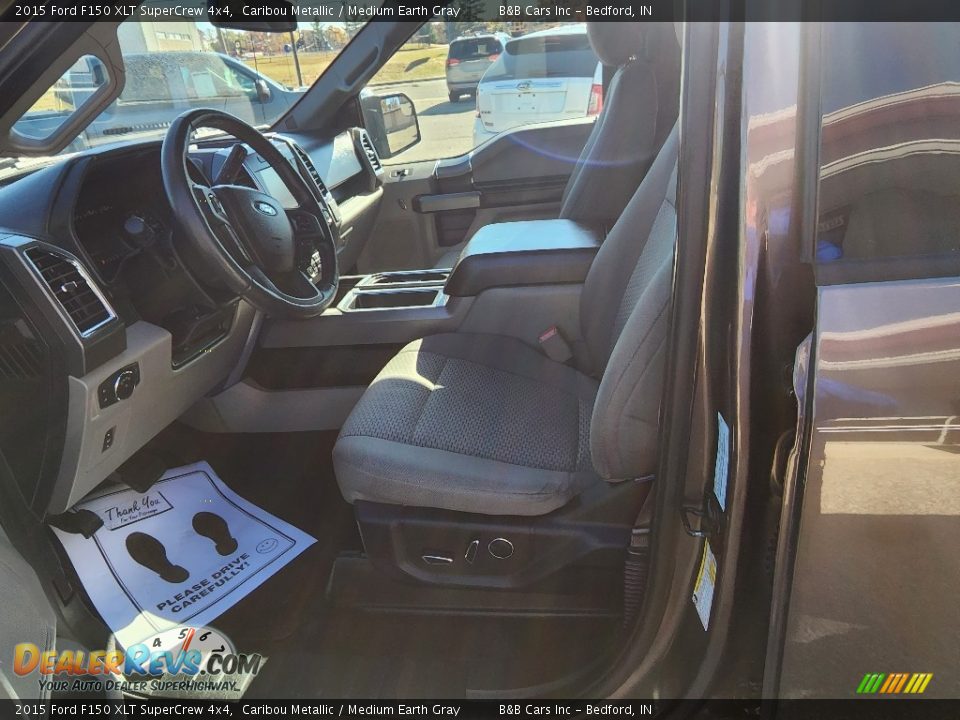 2015 Ford F150 XLT SuperCrew 4x4 Caribou Metallic / Medium Earth Gray Photo #34