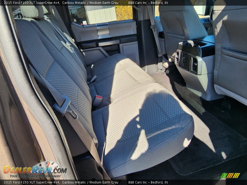 2015 Ford F150 XLT SuperCrew 4x4 Caribou Metallic / Medium Earth Gray Photo #35