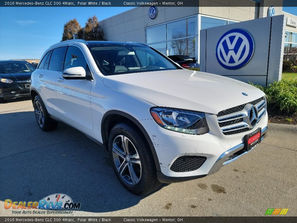 2016 Mercedes-Benz GLC 300 4Matic Polar White / Black Photo #1