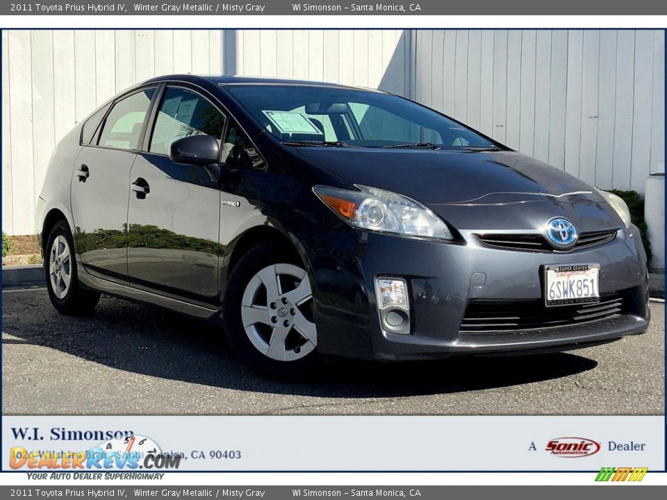 2011 Toyota Prius Hybrid IV Winter Gray Metallic / Misty Gray Photo #1