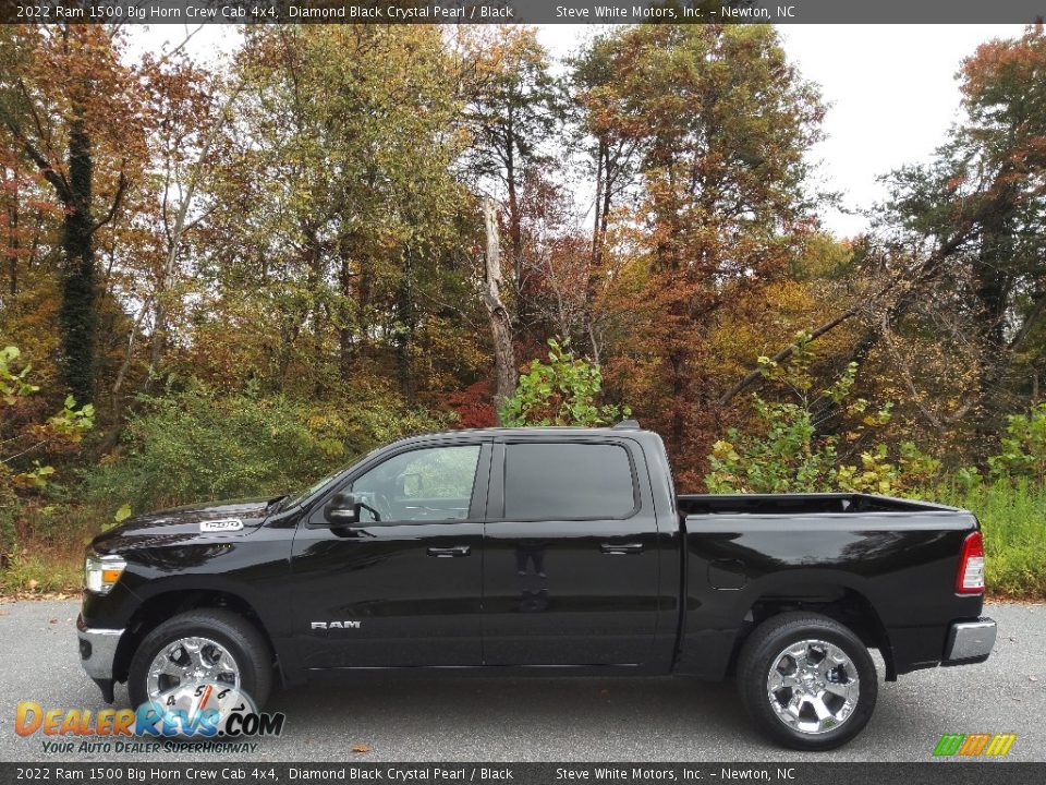 Diamond Black Crystal Pearl 2022 Ram 1500 Big Horn Crew Cab 4x4 Photo #1