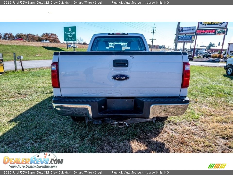 2016 Ford F350 Super Duty XLT Crew Cab 4x4 Oxford White / Steel Photo #4