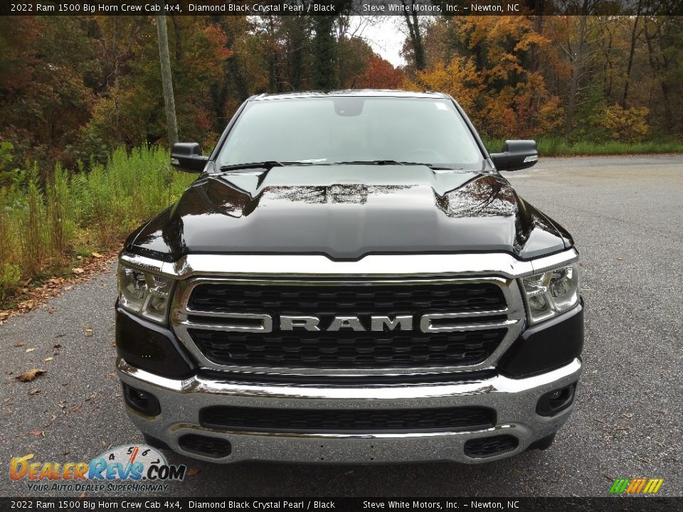 2022 Ram 1500 Big Horn Crew Cab 4x4 Diamond Black Crystal Pearl / Black Photo #3