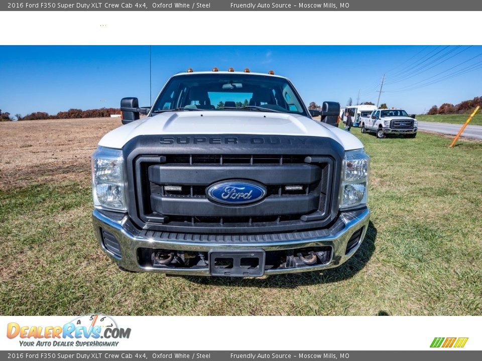 2016 Ford F350 Super Duty XLT Crew Cab 4x4 Oxford White / Steel Photo #9