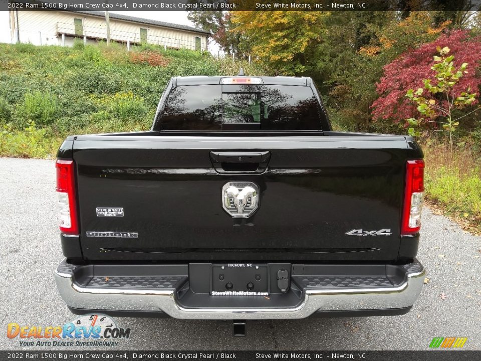 2022 Ram 1500 Big Horn Crew Cab 4x4 Diamond Black Crystal Pearl / Black Photo #7