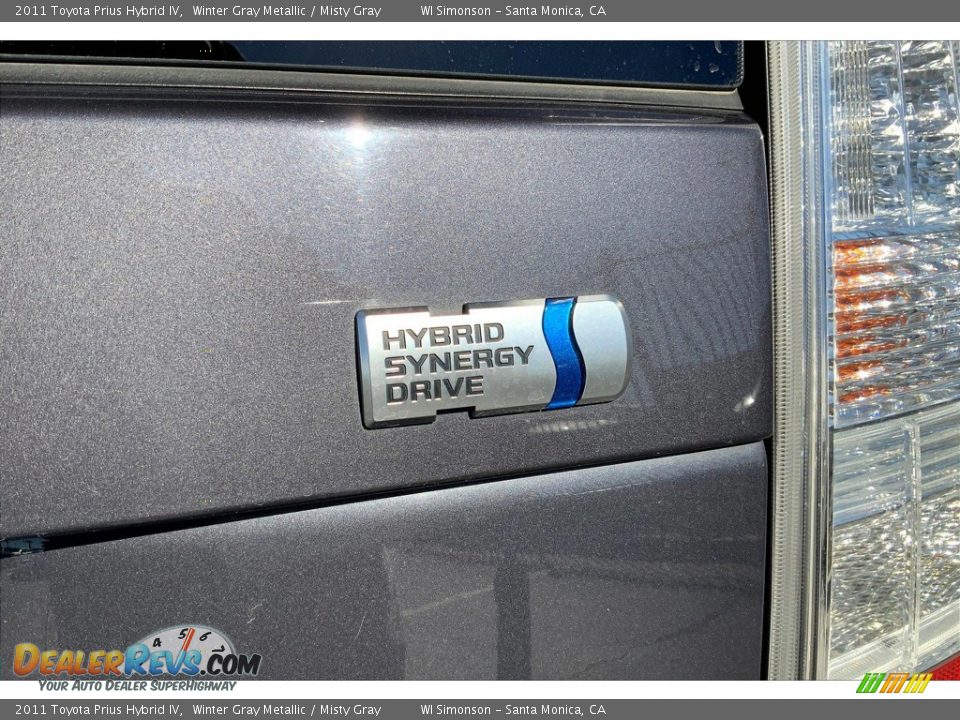 2011 Toyota Prius Hybrid IV Winter Gray Metallic / Misty Gray Photo #9