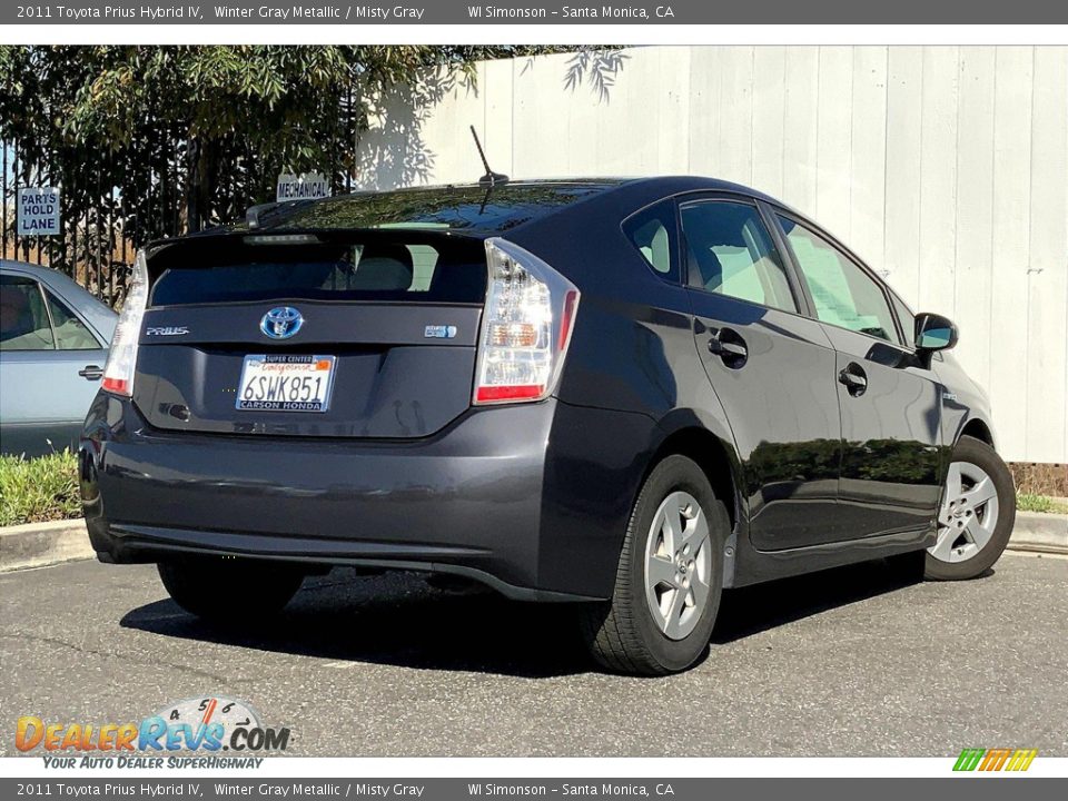 2011 Toyota Prius Hybrid IV Winter Gray Metallic / Misty Gray Photo #15