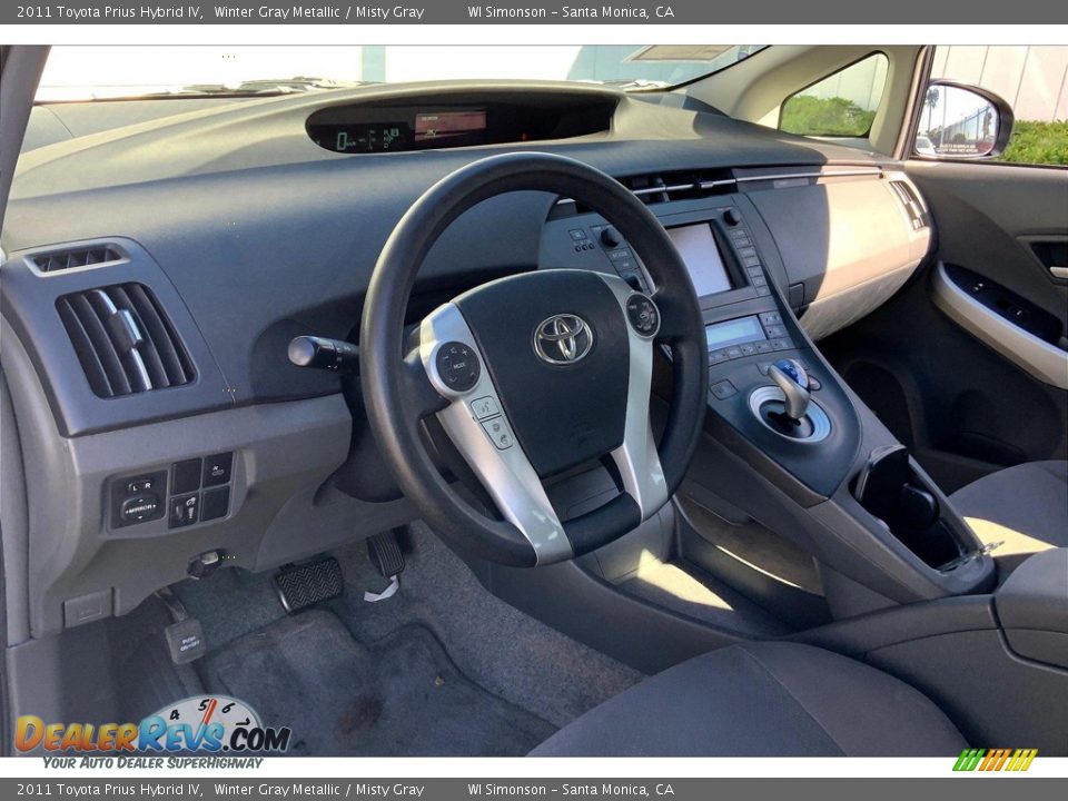 2011 Toyota Prius Hybrid IV Winter Gray Metallic / Misty Gray Photo #16