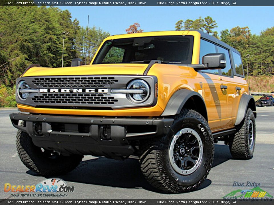 2022 Ford Bronco Badlands 4x4 4-Door Cyber Orange Metallic Tricoat / Black Onyx Photo #1