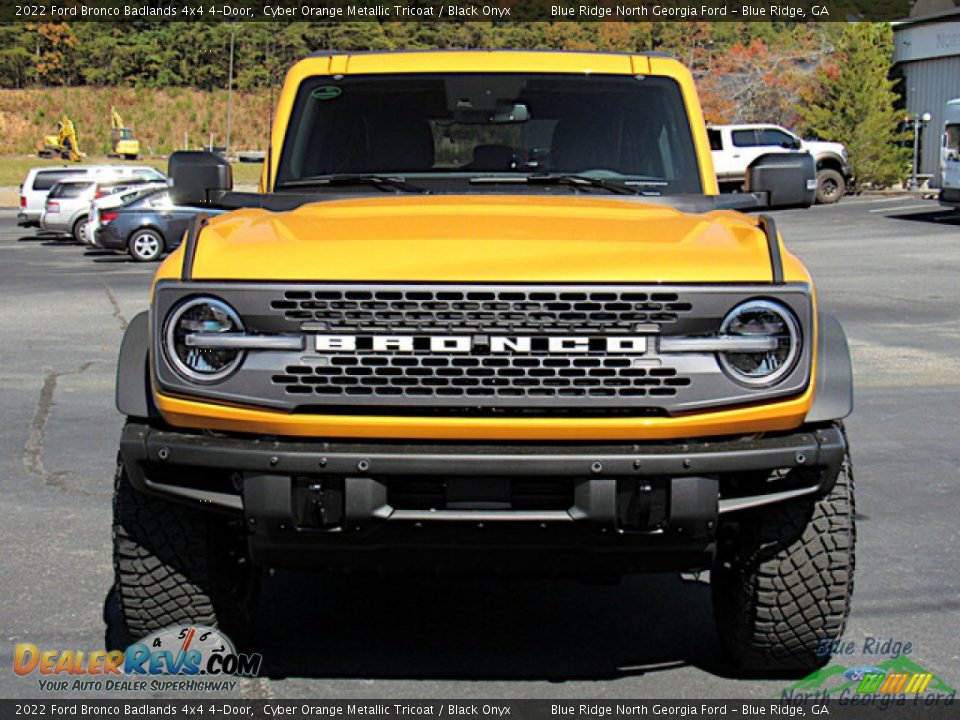 2022 Ford Bronco Badlands 4x4 4-Door Cyber Orange Metallic Tricoat / Black Onyx Photo #4