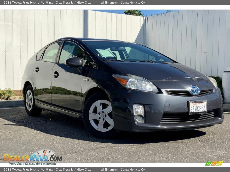 2011 Toyota Prius Hybrid IV Winter Gray Metallic / Misty Gray Photo #36