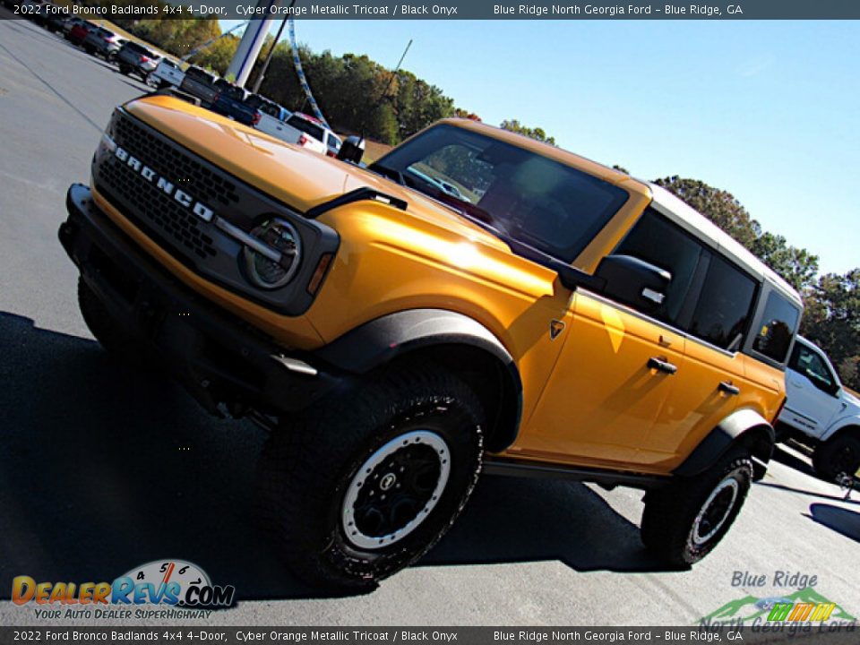 2022 Ford Bronco Badlands 4x4 4-Door Cyber Orange Metallic Tricoat / Black Onyx Photo #27