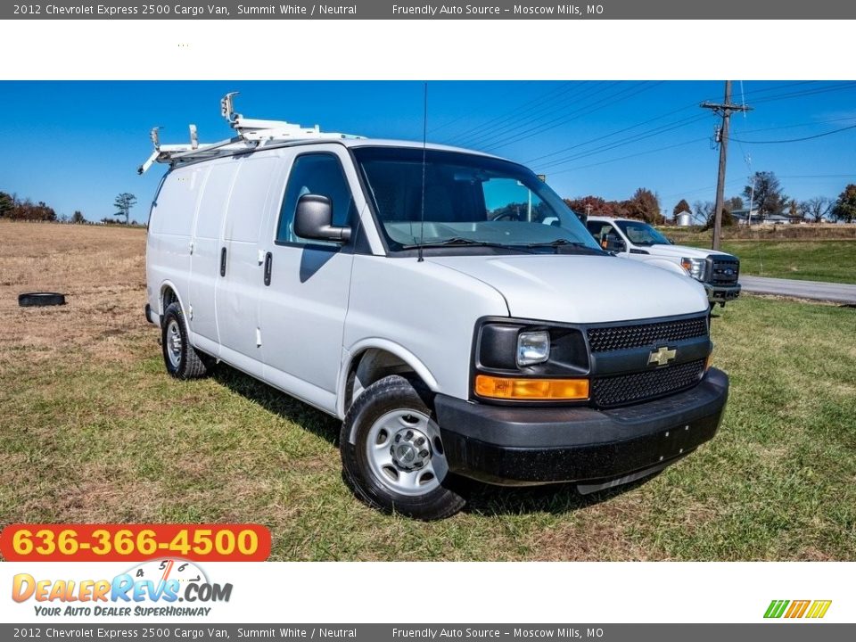 2012 Chevrolet Express 2500 Cargo Van Summit White / Neutral Photo #1