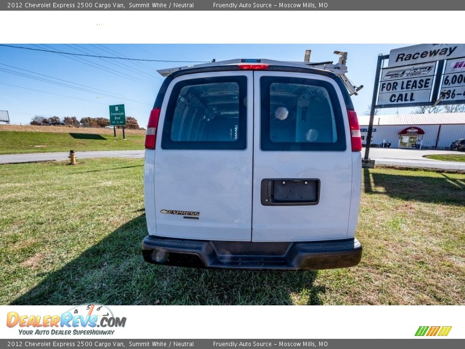 2012 Chevrolet Express 2500 Cargo Van Summit White / Neutral Photo #4