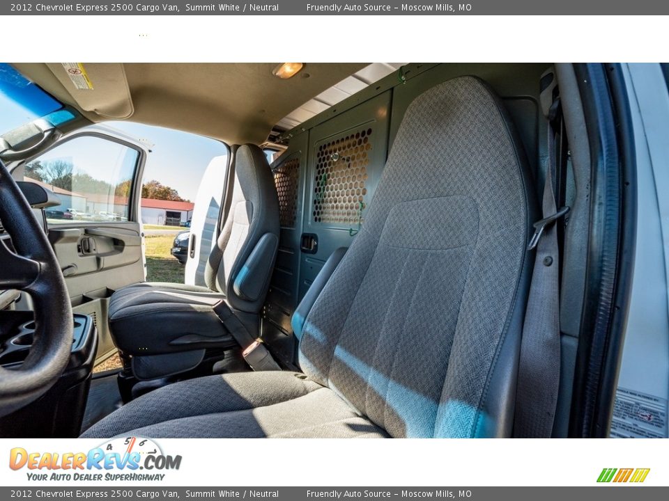 2012 Chevrolet Express 2500 Cargo Van Summit White / Neutral Photo #12