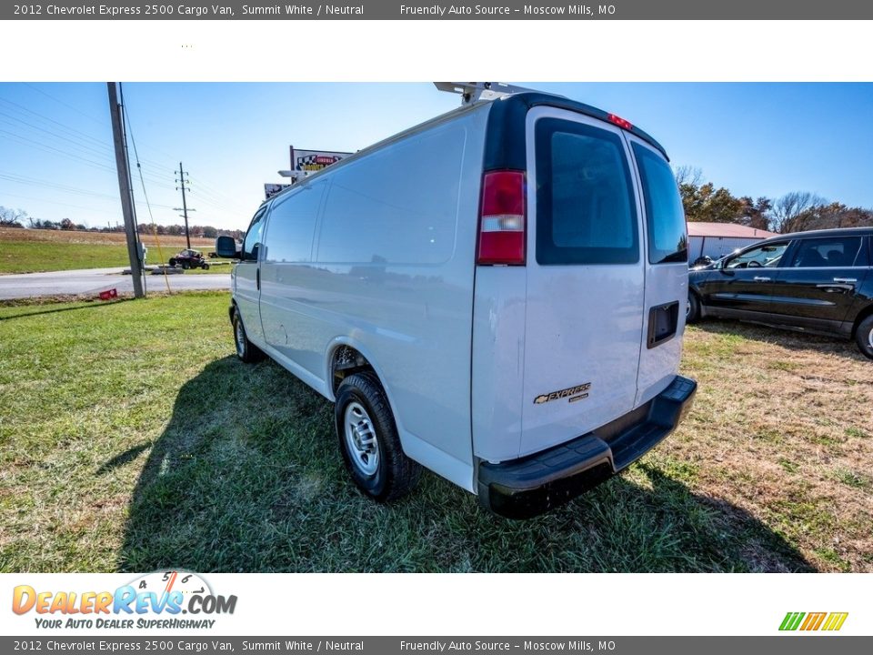 2012 Chevrolet Express 2500 Cargo Van Summit White / Neutral Photo #18