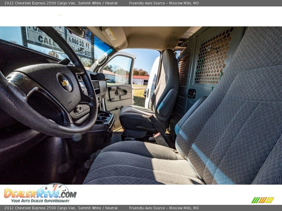 2012 Chevrolet Express 2500 Cargo Van Summit White / Neutral Photo #20