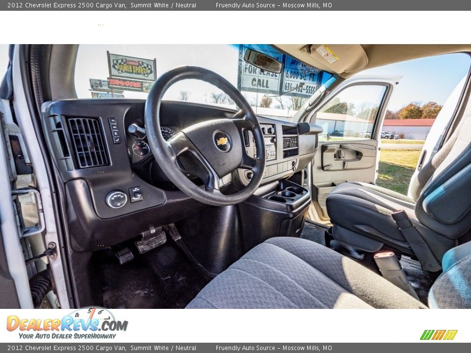 2012 Chevrolet Express 2500 Cargo Van Summit White / Neutral Photo #21