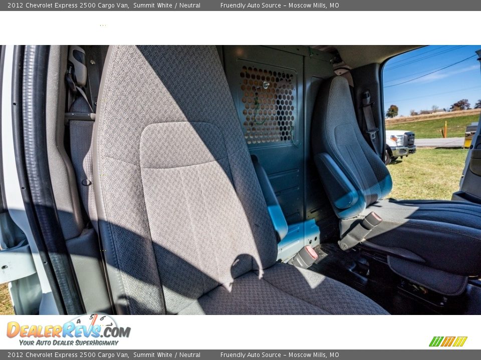 2012 Chevrolet Express 2500 Cargo Van Summit White / Neutral Photo #27