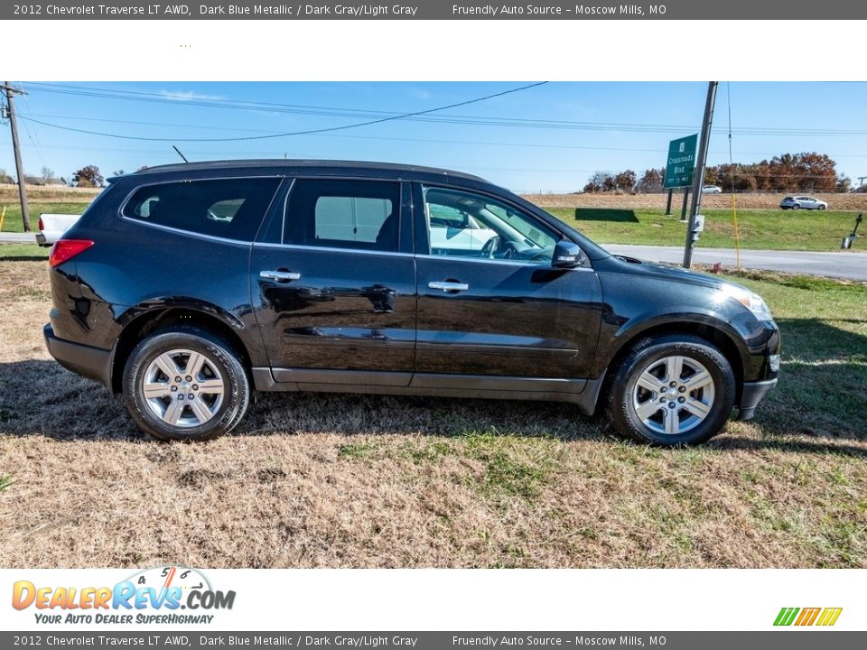 2012 Chevrolet Traverse LT AWD Dark Blue Metallic / Dark Gray/Light Gray Photo #3